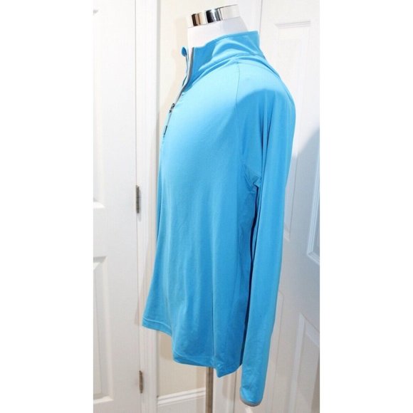 Cloudveil Mountain Works MensSize Large 1/4 Zip Sky Blue Golf Hiking Outdoor - Picture 2 of 6